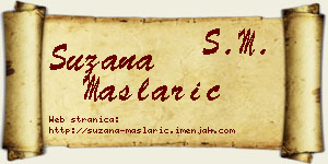 Suzana Maslarić vizit kartica